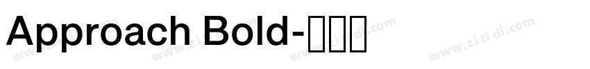 Approach Bold字体转换